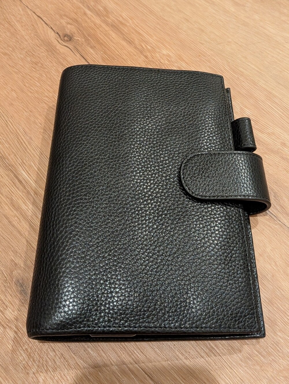 Moterm Pebbled Leather Planner - Personal Size, Black